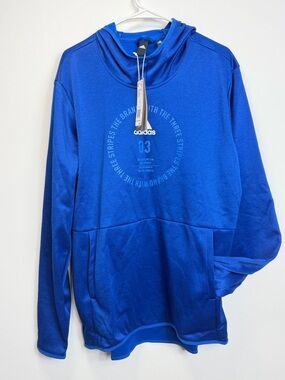 adidas Men's Royal Blue Lightweight Hoodie Jacket